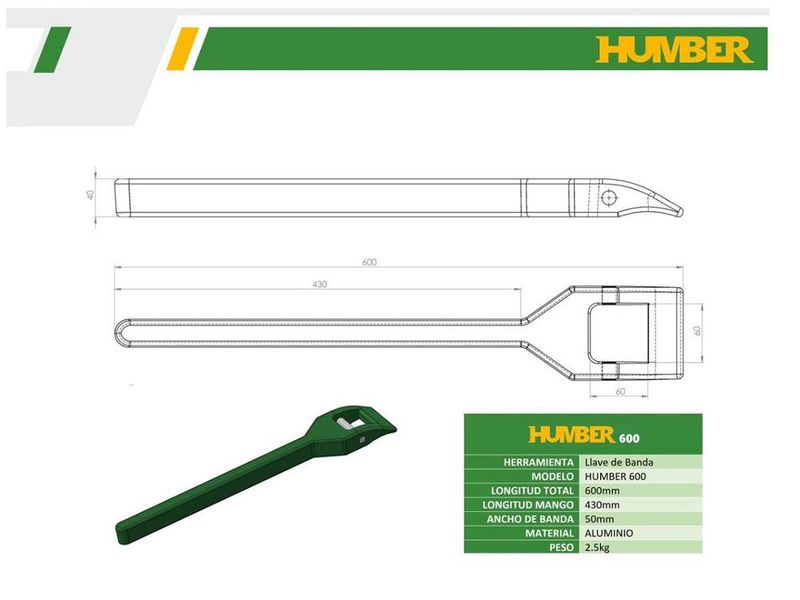 Llave de banda - HUMBER 600