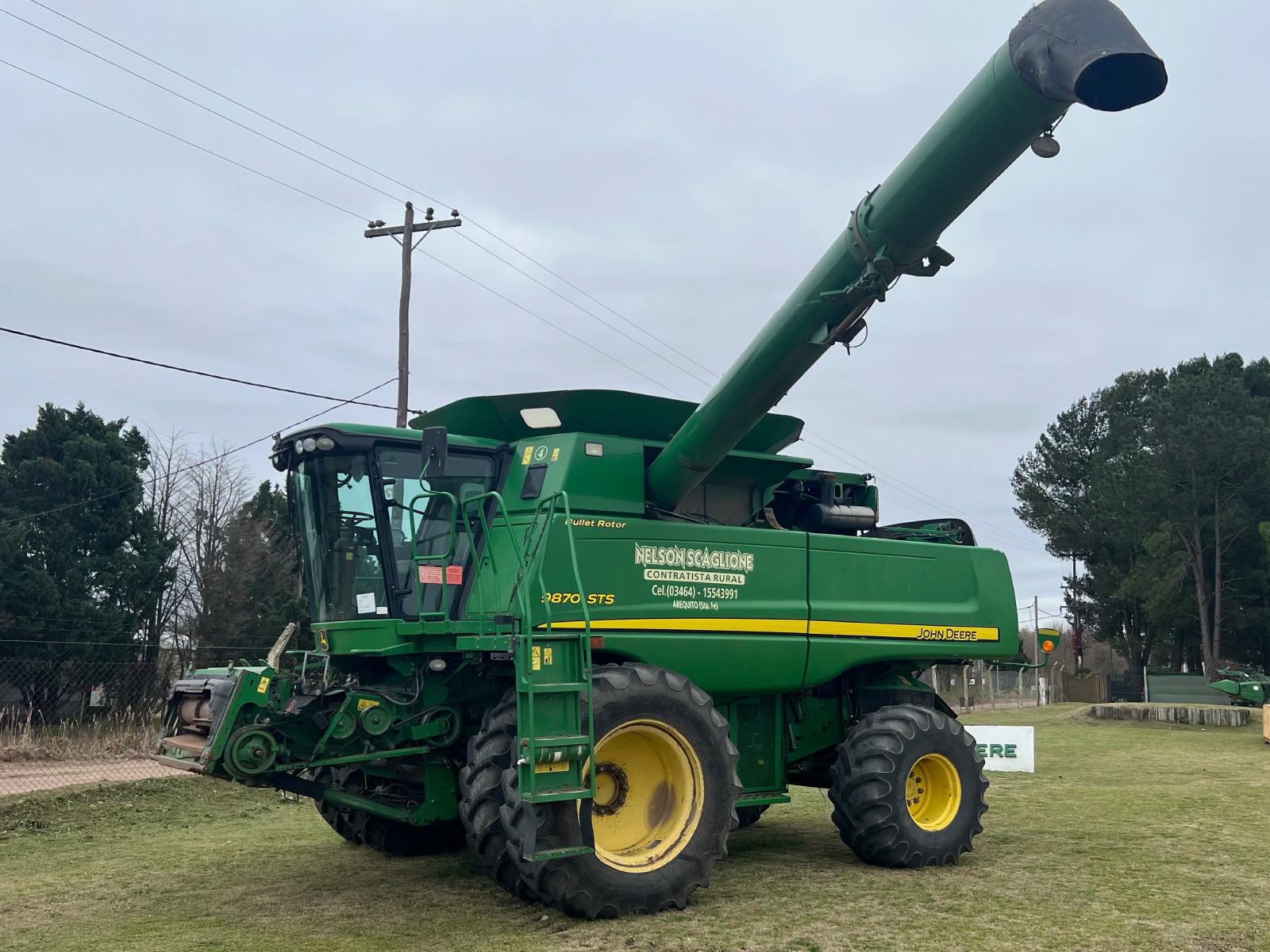 Cosechadora John Deere 9870, año 2008